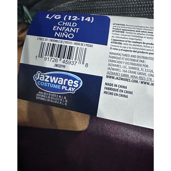 Star Wars Child Large Boba Fett Halloween Costume Jumpsuit, cape and Mask NEW - Picture 3 of 7